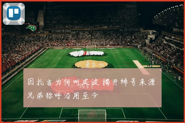 因扎吉为何叫皮波 揭开绰号来源 兄弟称呼沿用至今